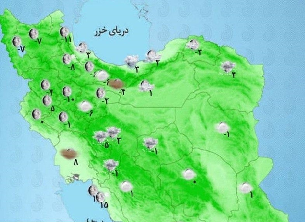 تداوم بارش‌ها در سواحل دریای خزر