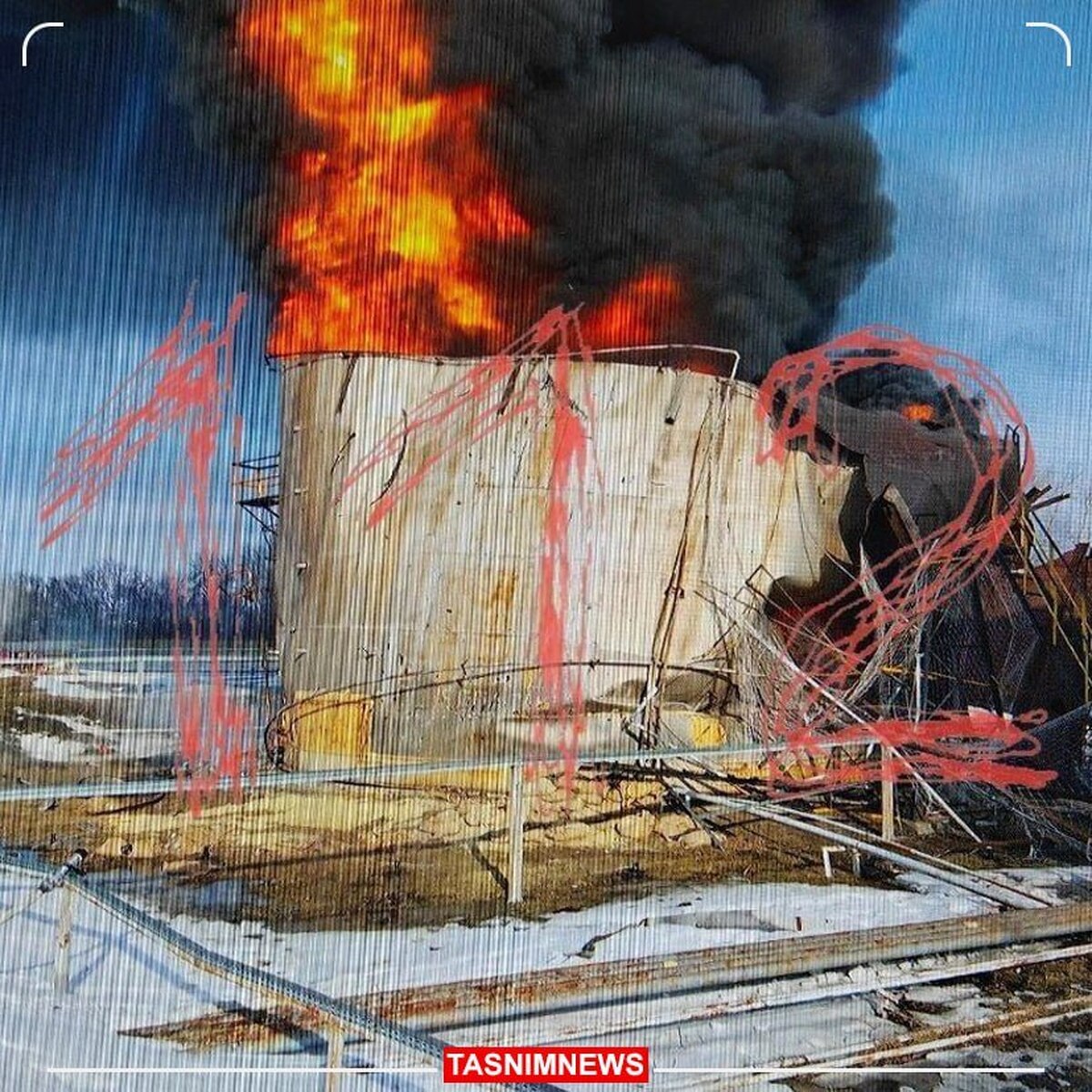 حمله پهپاد اوکراین به پایانه نفتی روسیه