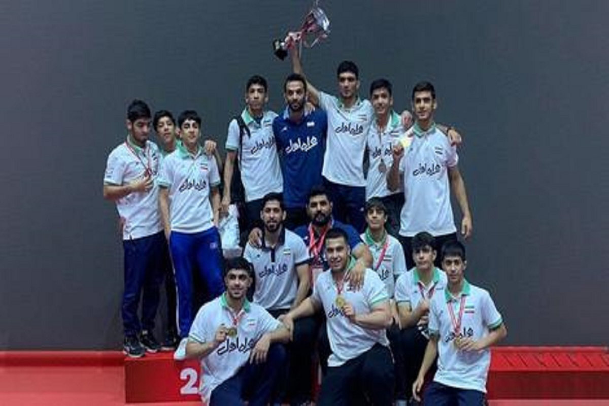 قهرمانی تیم کشتی فرنگی نوجوانان ایران در ترکیه