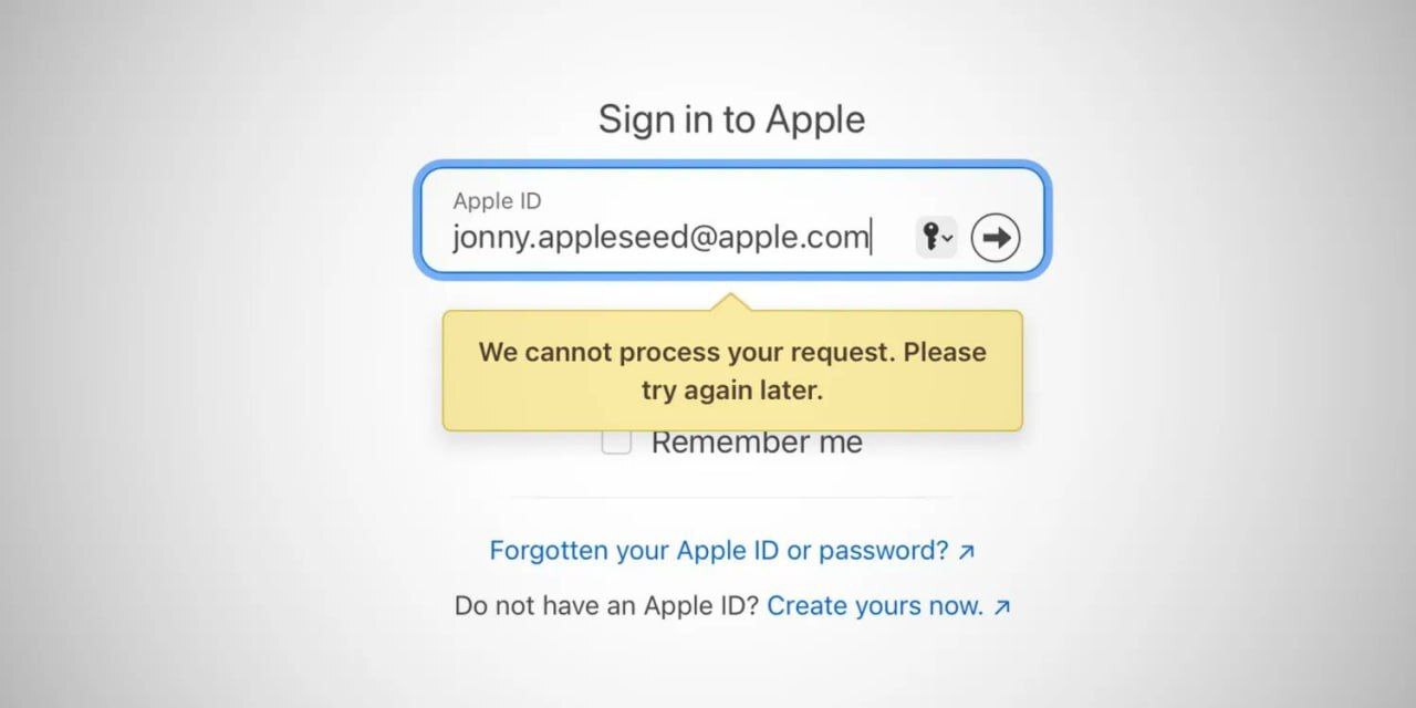 سرویس Apple ID برای کاربران زیادی از دسترس خارج شد