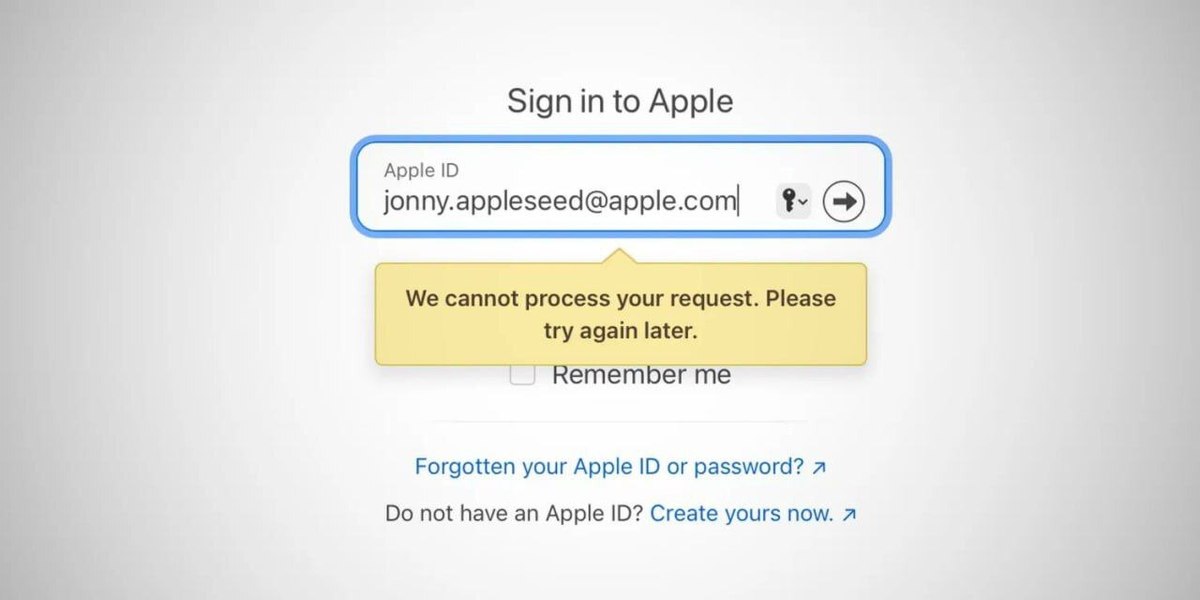 سرویس Apple ID برای کاربران زیادی از دسترس خارج شد