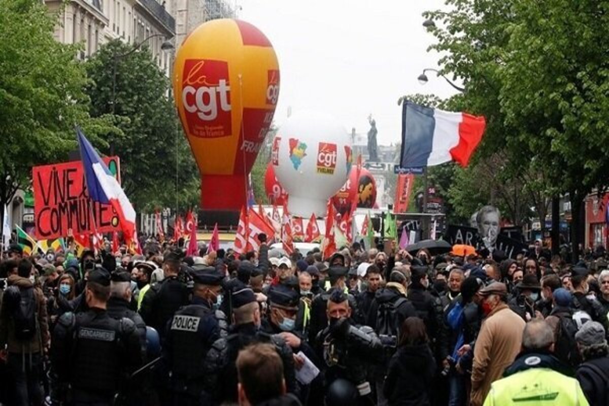 اتحادیه کارگری فرانسه از همه مردم خواست سه شنبه به خیابان‌ها بیایند