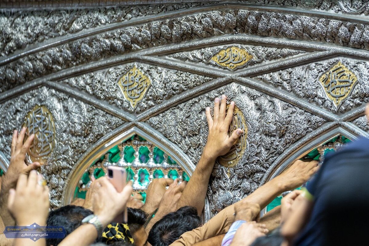 تصاویر خاص و زیبا از ضریح مطهر امام رضا(ع)