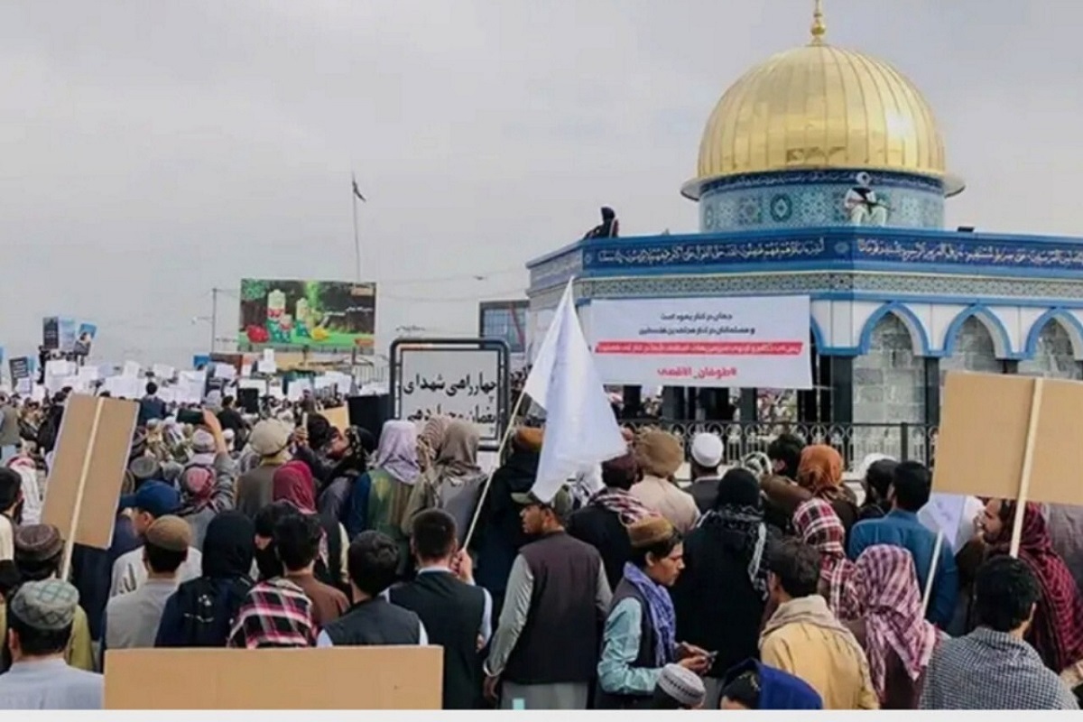 افغانستان در کنار مقاومت فلسطین + فیلم