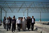 بازدید مسئولان از اسکله خورخان/ اختصاص پنجاه میلیارد تومان برای تکمیل فاز اول