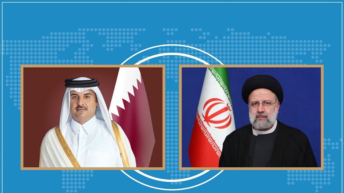 تماس تلفنی رئیسی با امیر قطر