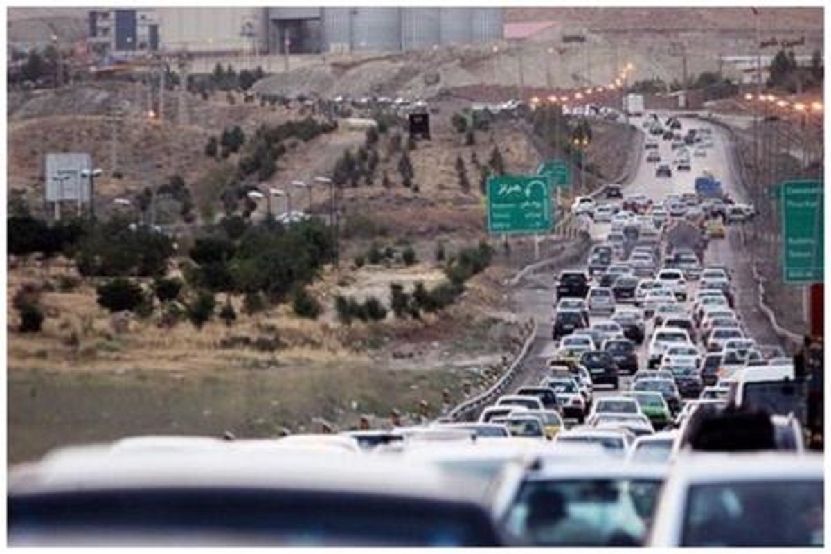 ترافیک ۱۴ کیلومتری در بزرگراه رشت - امامزاده هاشم