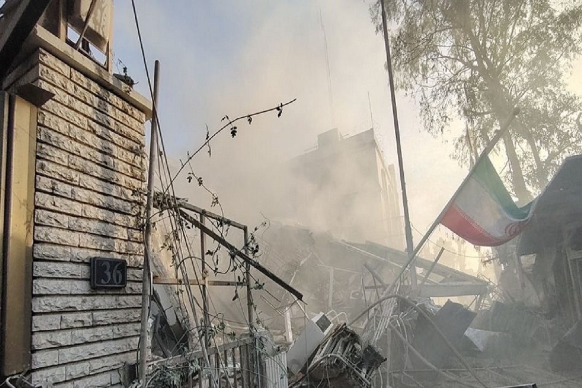 تصاویری از ساختمان تخریب شده بر اثر حمله هوایی صهیونیست‌ها