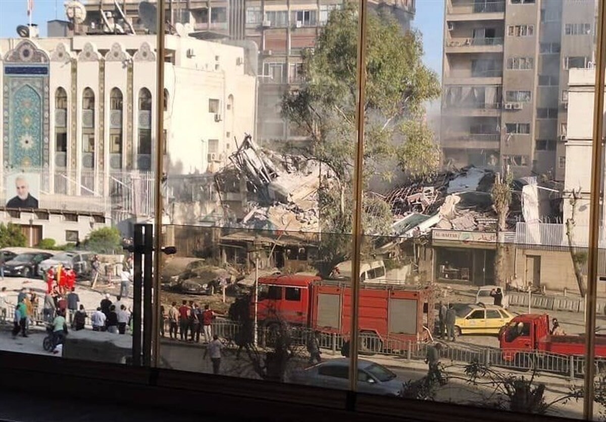 حمله هوایی اسرائیل به ساختمان کنسولگری ایران در دمشق