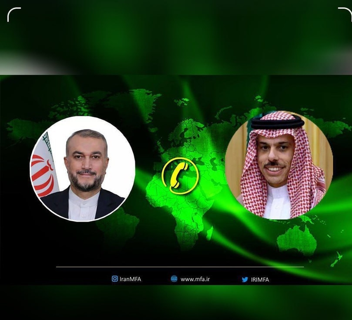گفتگوی تلفنی دکتر امیرعبداللهیان و همتای سعودی