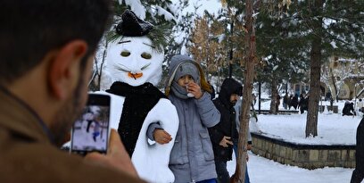همدان میزبان جشن ساخت آدم‌برفی