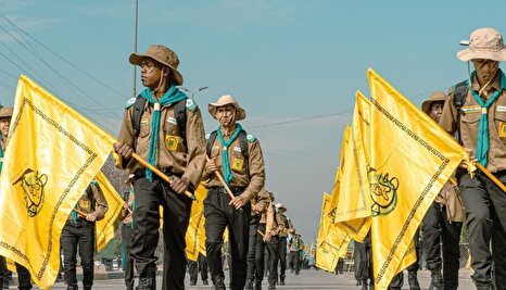 مراسم رژه پیشاهنگی نجباء در بغداد