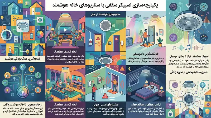 چگونه اسپیکر سقفی خود را به سیستم خانه هوشمند متصل کنیم؟ چگونه اسپیکر سقفی خود را به سیستم خانه هوشمند متصل کنیم؟