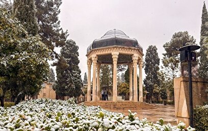 بارش برف زمستانی در شیراز