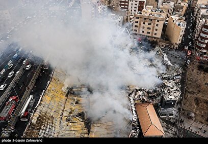 آتش‌سوزی بازارچه محلی در جنت آباد