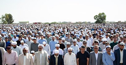 اقامه نماز عید قربان در بندرترکمن