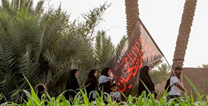پیاده روی زائران اربعین از مسیر طریق العلما