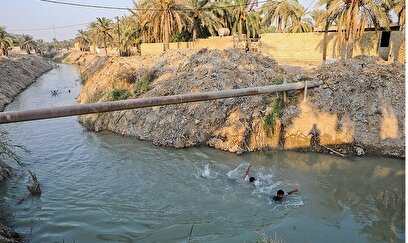 رهاسازی آب برای آبیاری و احیای نخیلات شهرستان‌های شادگان و ماهشهر