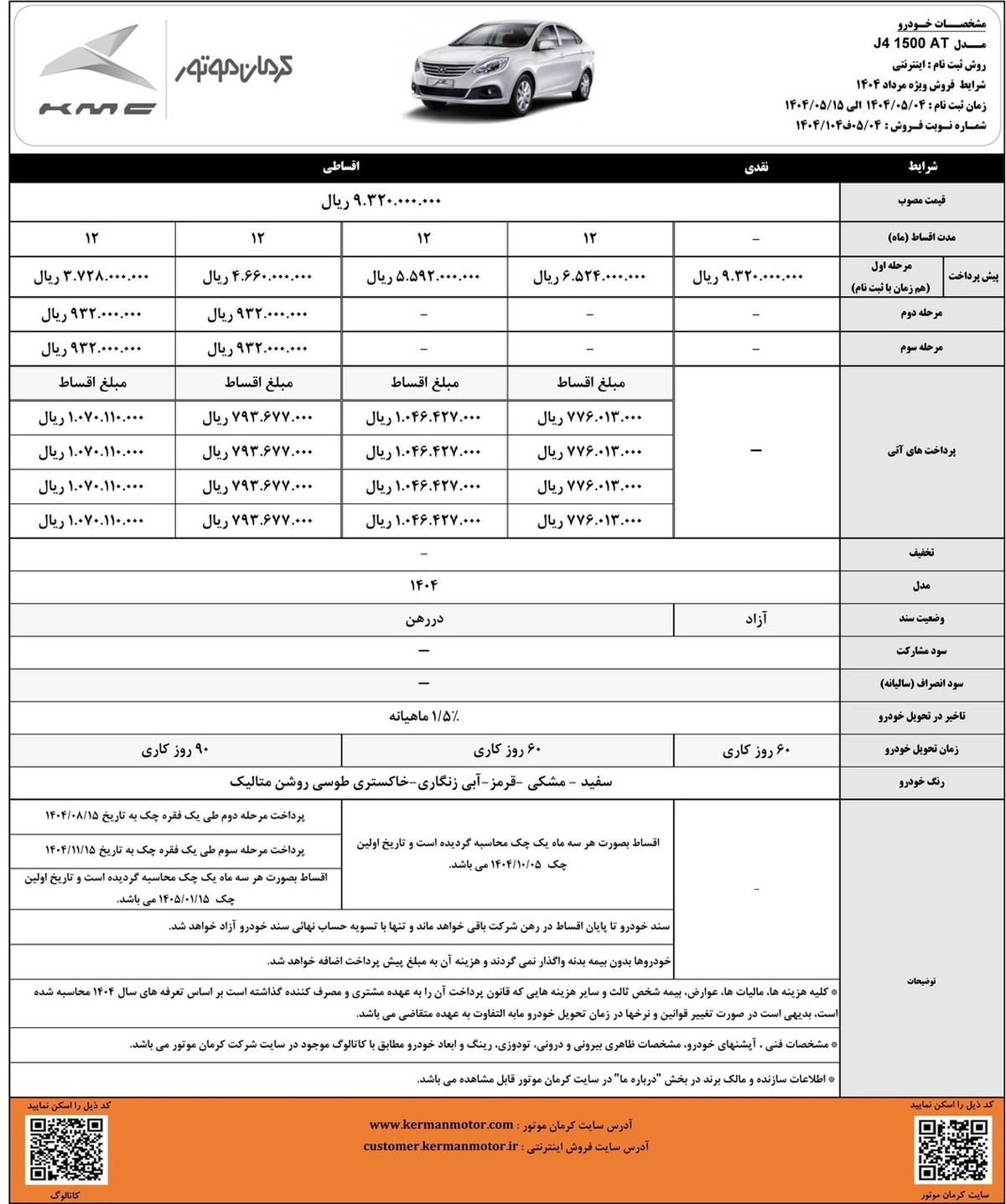 آغاز فروش جک جی۴ کرمان موتور با ۳۷۲ میلیون تومان (+جزئیات و جدول فروش)