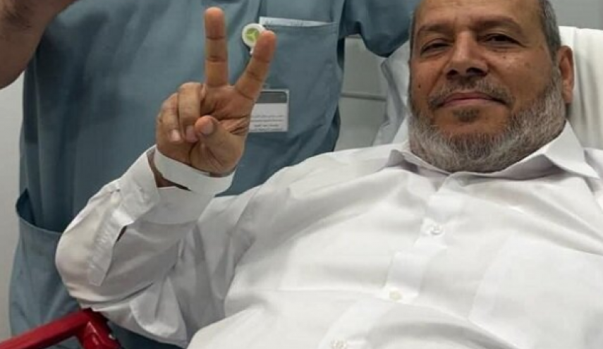 اولین تصویر از خلیل الحیه رهبر ارشد حماس بعد از ترور ناموفق