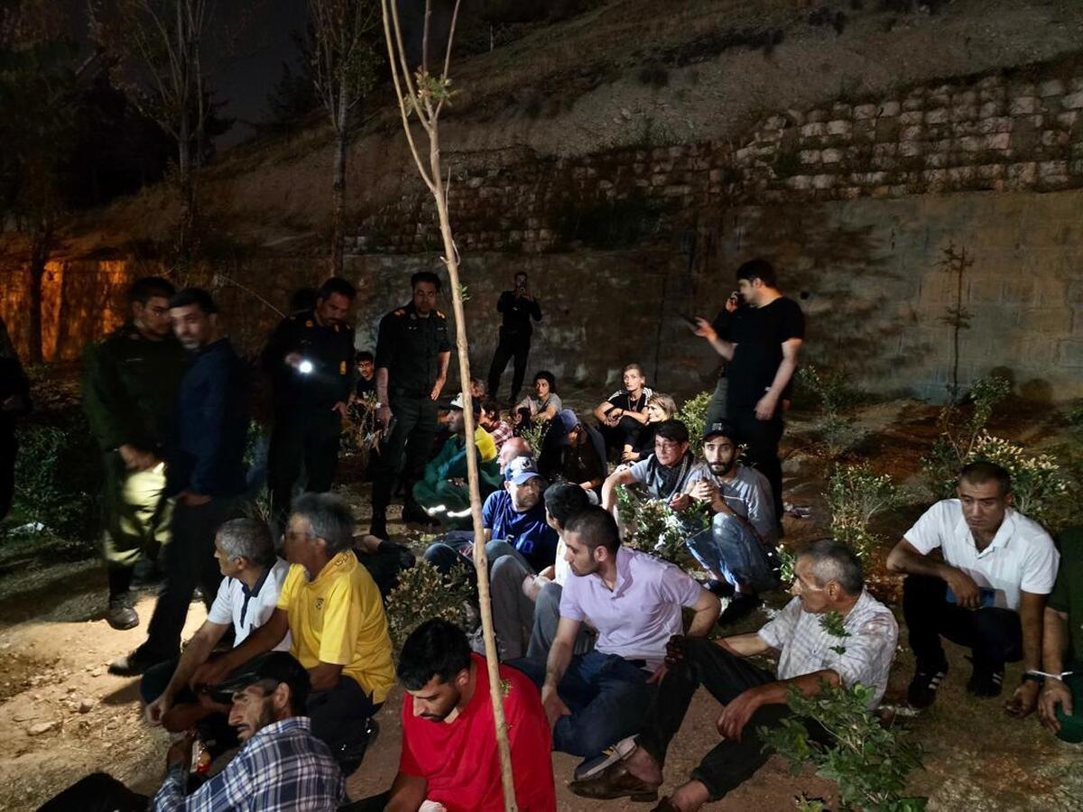 خرده فروشان مواد مخدر حاشیه اتوبان شهید چمران  جمع آوری شدند