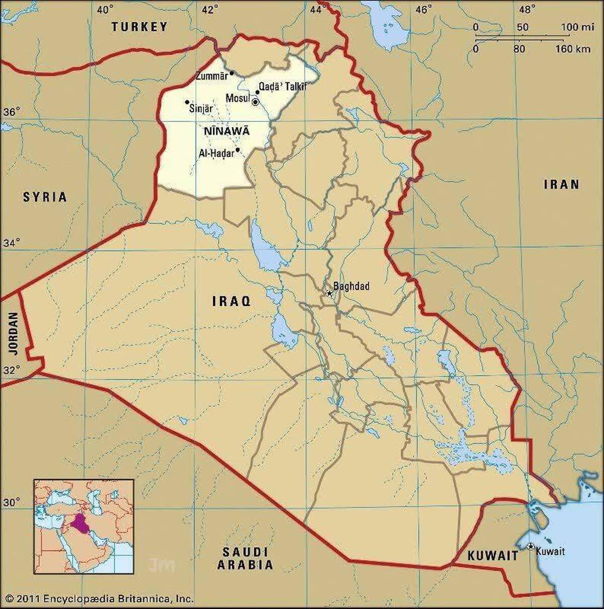تحرکات نیروهای تروریستی در استان نینوا عراق