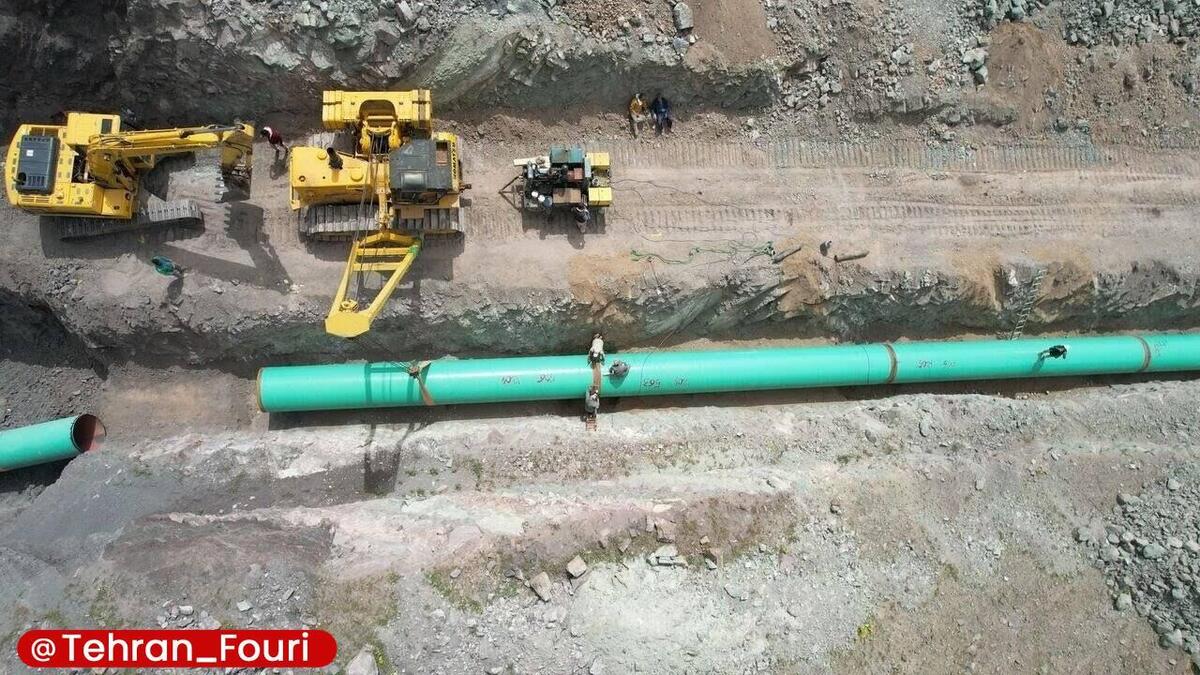 خط دوم انتقال آب طالقان به تهران  در بحران آب عمل خواهد کرد