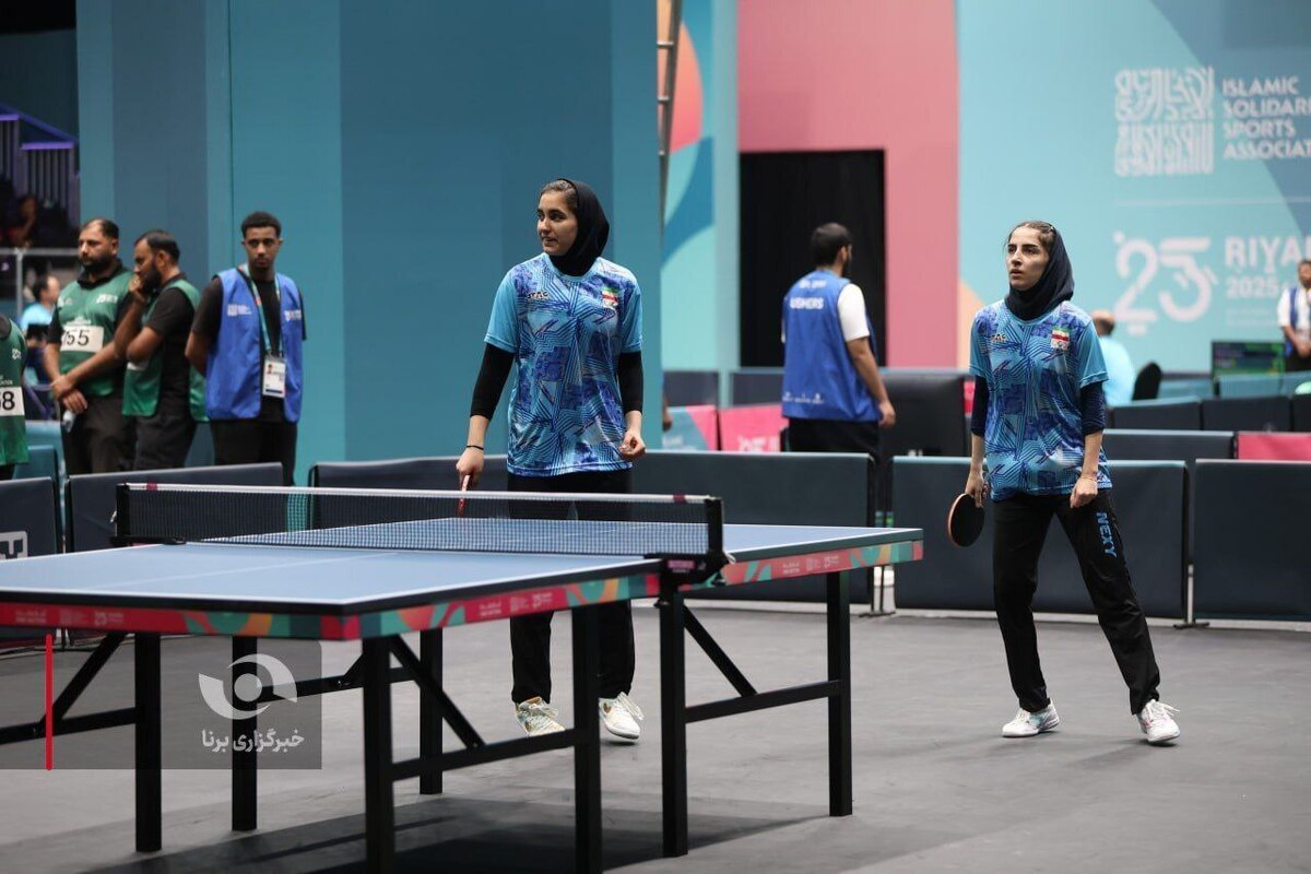برد تیم ملی تنیس روی میز بانوان مقابل لبنان در بخش تیمی