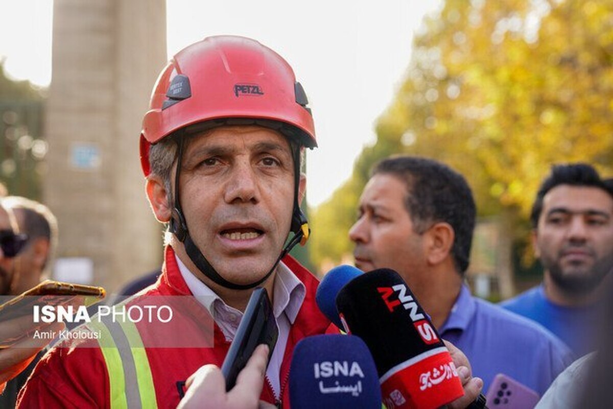 آتش‌سوزی در ساختمان در حال ساخت در غرب تهران