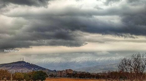 سفیدپوش شدن رشته کوه گرین شهرستان  نهاوند