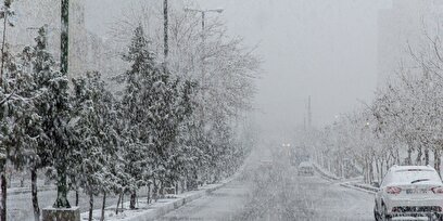 بارش برف پاییزی در شهرکرد