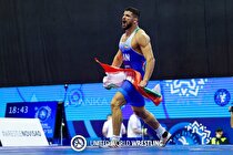 مبین عظیمی سومین طلایی کشتی آزاد در آسیا
