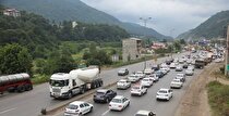 ترافیک سنگین در چالوس و محورهای منتهی به تهران