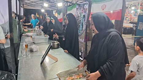 تجلیل از یاد پیرغلام اهل‌بیت(ع) در اجتماع عاشقان ولایت / حضور خانواده مرحوم حاج علی رمضانی در موکب شهدای رزکان