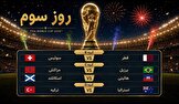 روز سوم جام جهانی با چهار مسابقه تماشایی