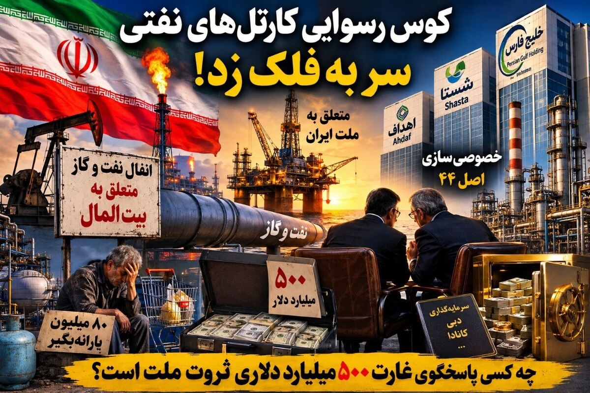 دعوا بر سر «خلیج فارس» یا نبرد بر سر میراث نفت و گاز ایران؟/آیا ثروت ملی در چنگال کارتل‌های اقتصادی گرفتار شده است؟