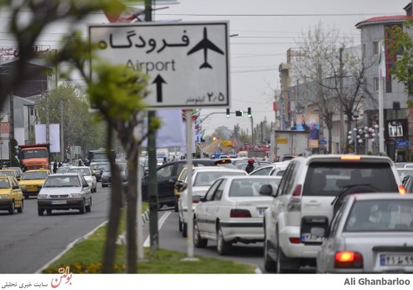 ترافیک سنگین در تمامی خیابانهای اطراف محل حادثه