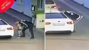 لحظه ربوده شدن دختر خردسال در پمپ بنزین