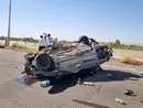 واژگونی خودروی حامل اتباع غیرمجاز در کرمان با١٠مصدوم و٢ فوتی