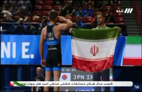 طنین اقتدار ایران در قلب آمریکا؛ سلام نظامی جرکنی به پرچم مقدس کشورمان