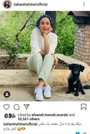رونمایی بهاره افشاری از سگش پس از 8 سال! عکس