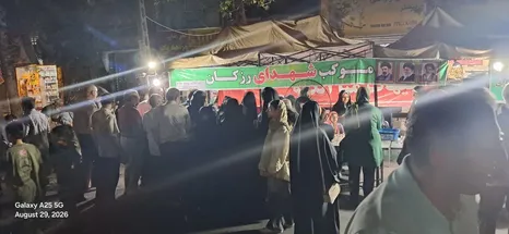 ۱۷۵ شب خدمت بی‌منت؛ موکب شهدای رزکان در جشن میلاد پیامبر(ص) و امام صادق(ع) پای کار مردم شهریار