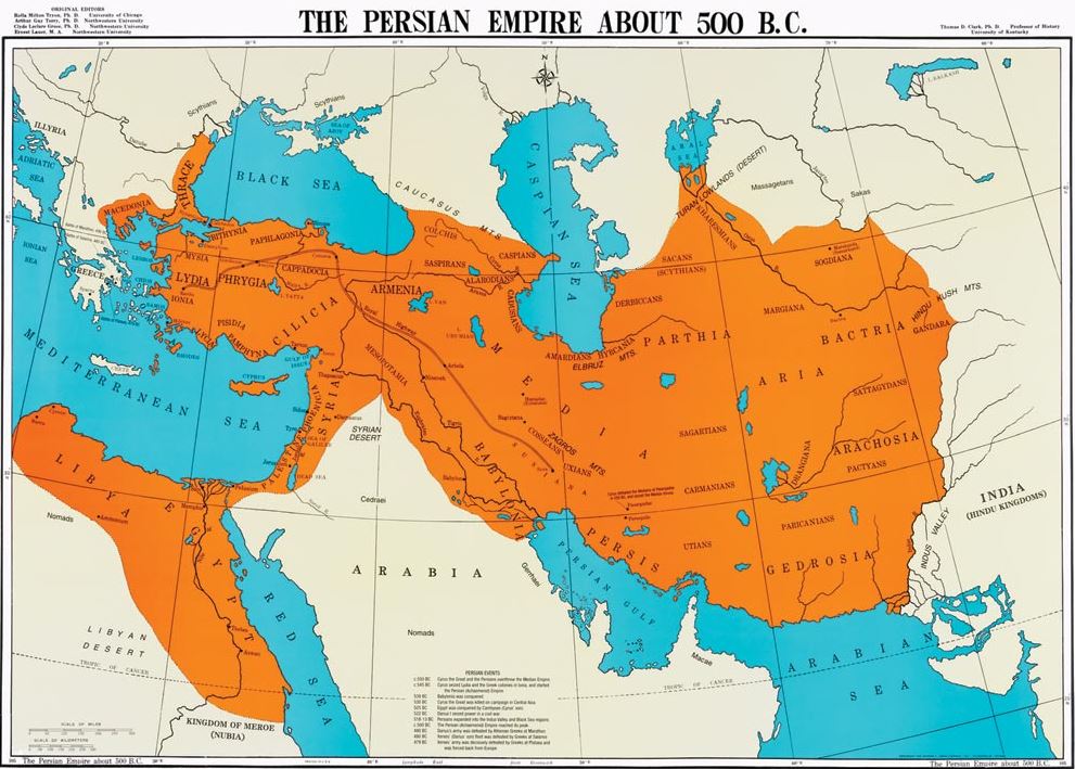گستره امپراتوری ایران در ۵ قرن پیش از میلاد؛ تصویری از ایران ۲۵ قرن پیش گستره امپراتوری ایران در ۵ قرن پیش از میلاد؛ تصویری از ایران ۲۵ قرن پیش
