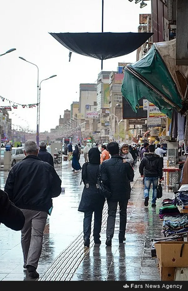 بارش باران در اهواز