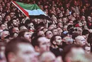 پرچم فلسطین در دستان هواداران لیورپول/ به داد غزه برسید
