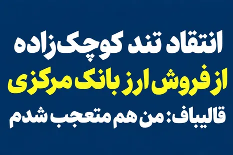 کوچک‌زاده: اگر از جهنم نمی‌ترسیدم، خودم را مقابل بانک مرکزی آتش می‌زدم