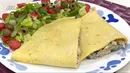طرز تهيه کرپ مرغ و قارچ + فيلم
