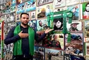 نصب تصویر ۵ هزار شهید در کارگاه منبت‌کاری در ملایر+ تصاویر