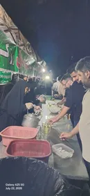 صد و سی و هشتمین شب خدمت‌رسانی موکب شهدای رزکان؛ روایت عشق، اخلاص و خدمت در قلب اجتماع بزرگ مردم شهریار