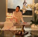 کیک تولد ساده و شیک الناز شاکردوست در 36 سالگی اش